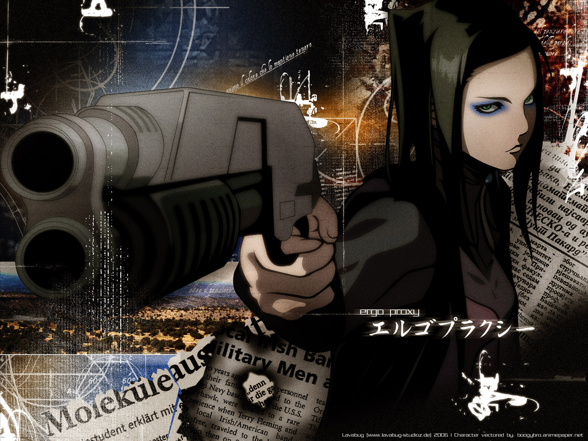 550511 Hintergrundbild herunterladen animes, ergo proxy, pistole - Bildschirmschoner und Bilder kostenlos