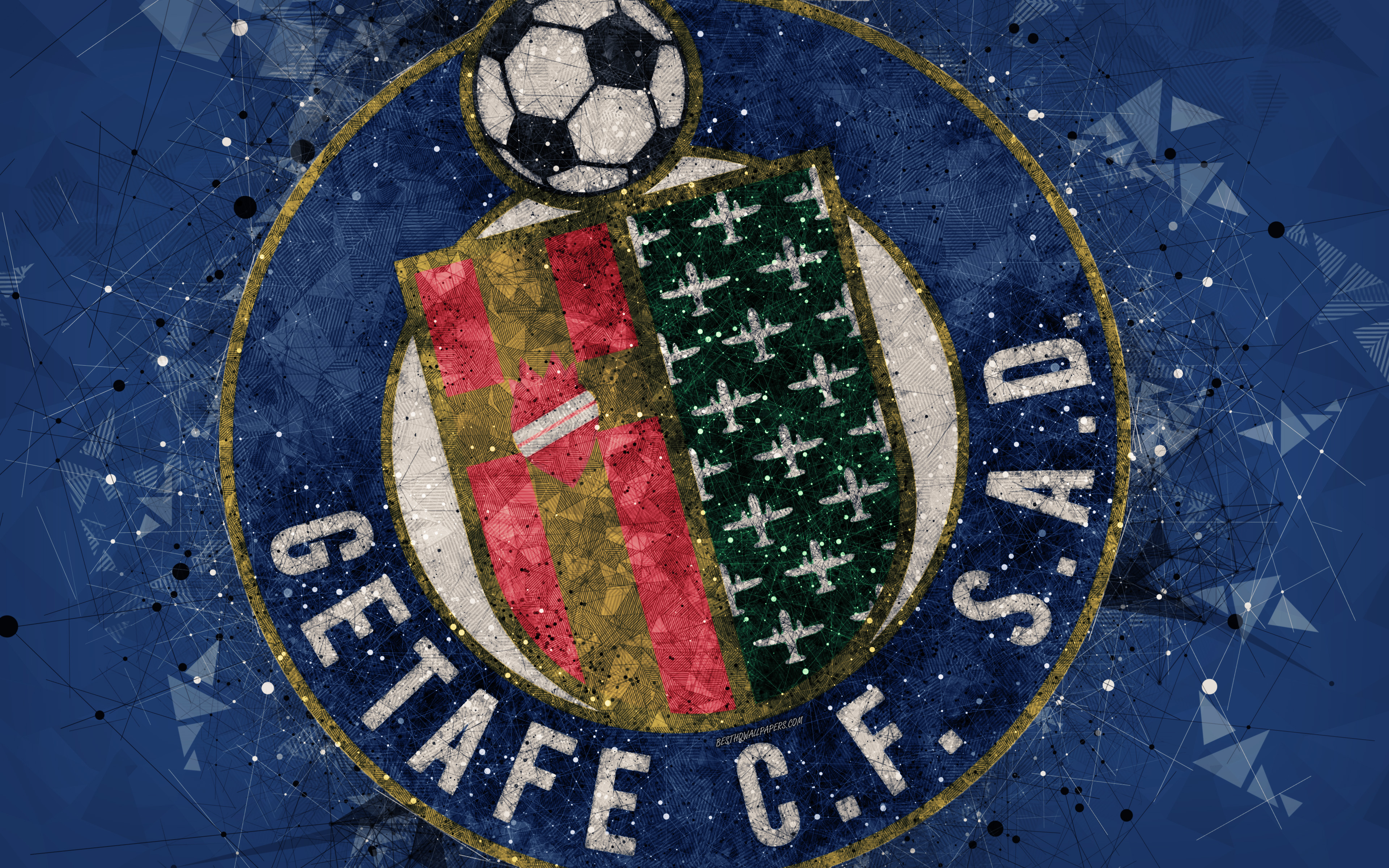 Baixar papel de parede para celular de Esportes, Futebol, Logotipo, Emblema, Getafe Cf gratuito.