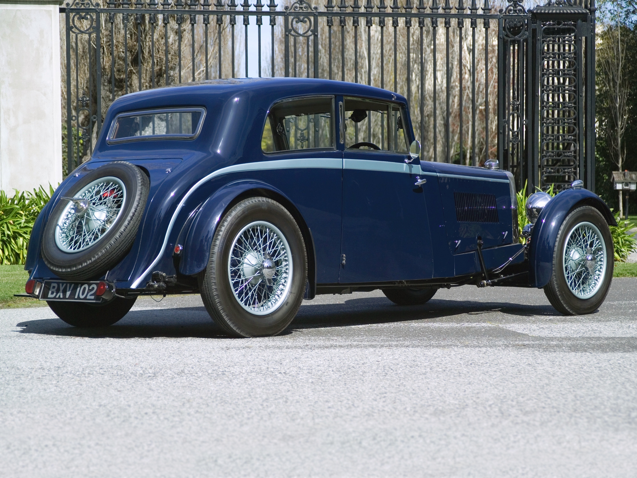 86517 télécharger l'image voitures, aston martin, bleu, vue de côté, rareté, mkii, 1934 - fonds d'écran et économiseurs d'écran gratuits