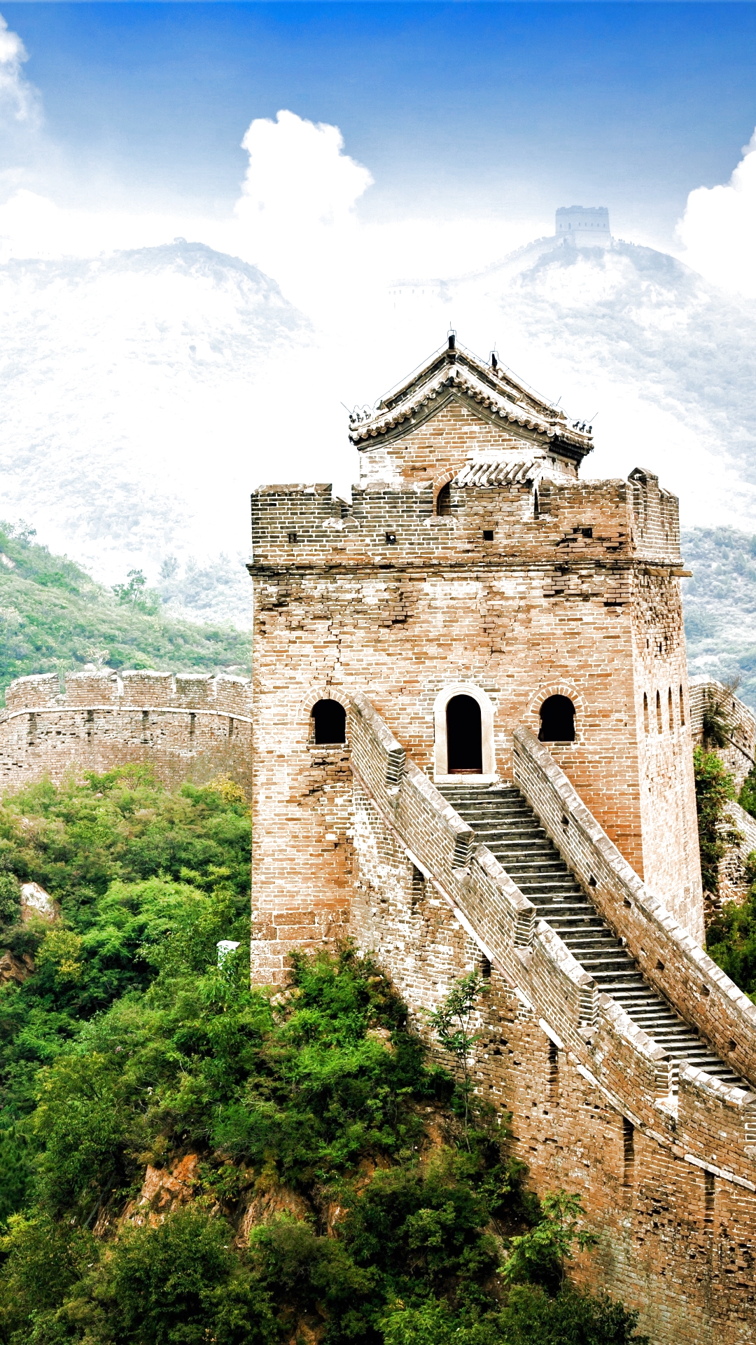Скачать картинку Памятники, Великая Китайская Стена, Китай, Сделано Человеком, Кита́й в телефон бесплатно.
