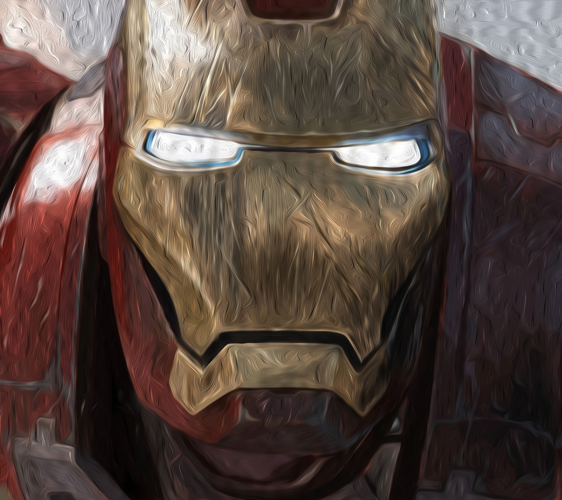Téléchargez gratuitement l'image Iron Man, Peinture À L'huile, Film sur le bureau de votre PC
