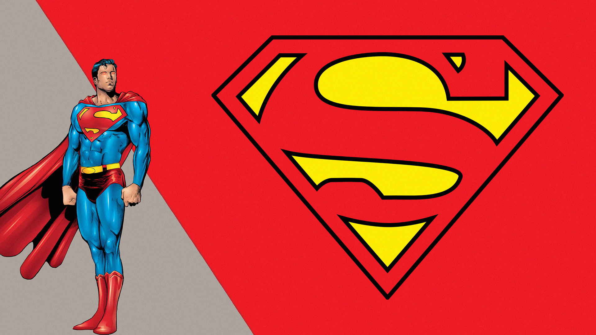 Скачать обои бесплатно Комиксы, Комиксы Dc, Супермен, Логотип Супермена, Лига Справедливости картинка на рабочий стол ПК