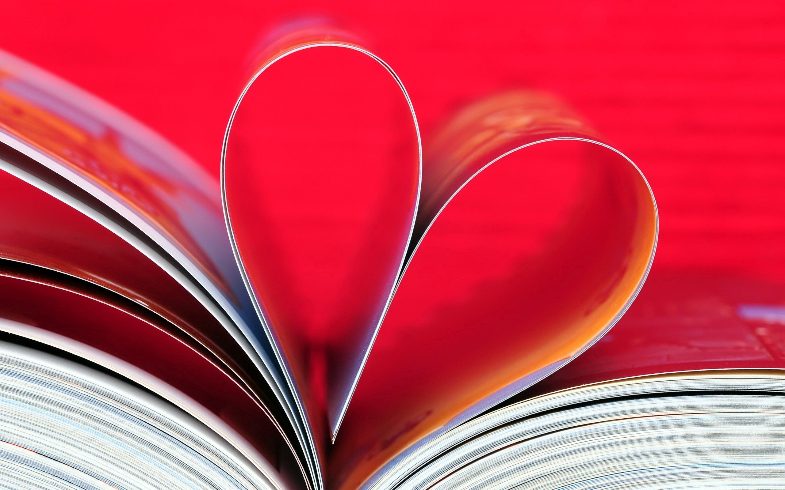 Скачать обои бесплатно Фантазия, Сердце, Книга, Любовь, Листья картинка на рабочий стол ПК