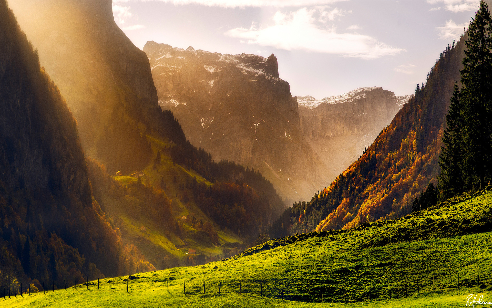 Free download wallpaper Landscape, Mountains, Mountain, Forest, Earth, Valley on your PC desktop