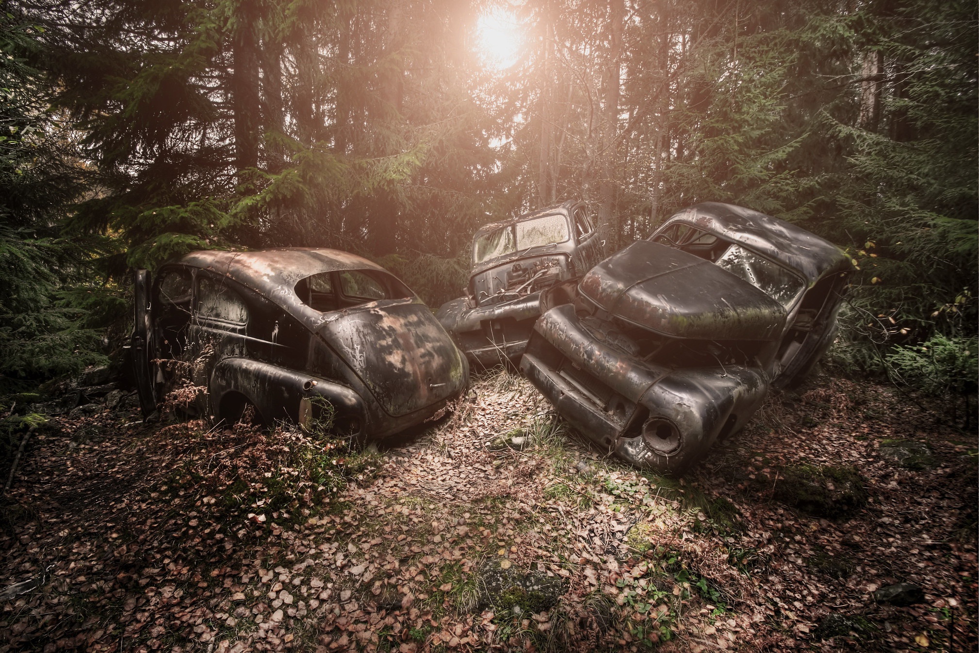 Download mobile wallpaper Car, Abandoned, Wreck, Vehicles for free.