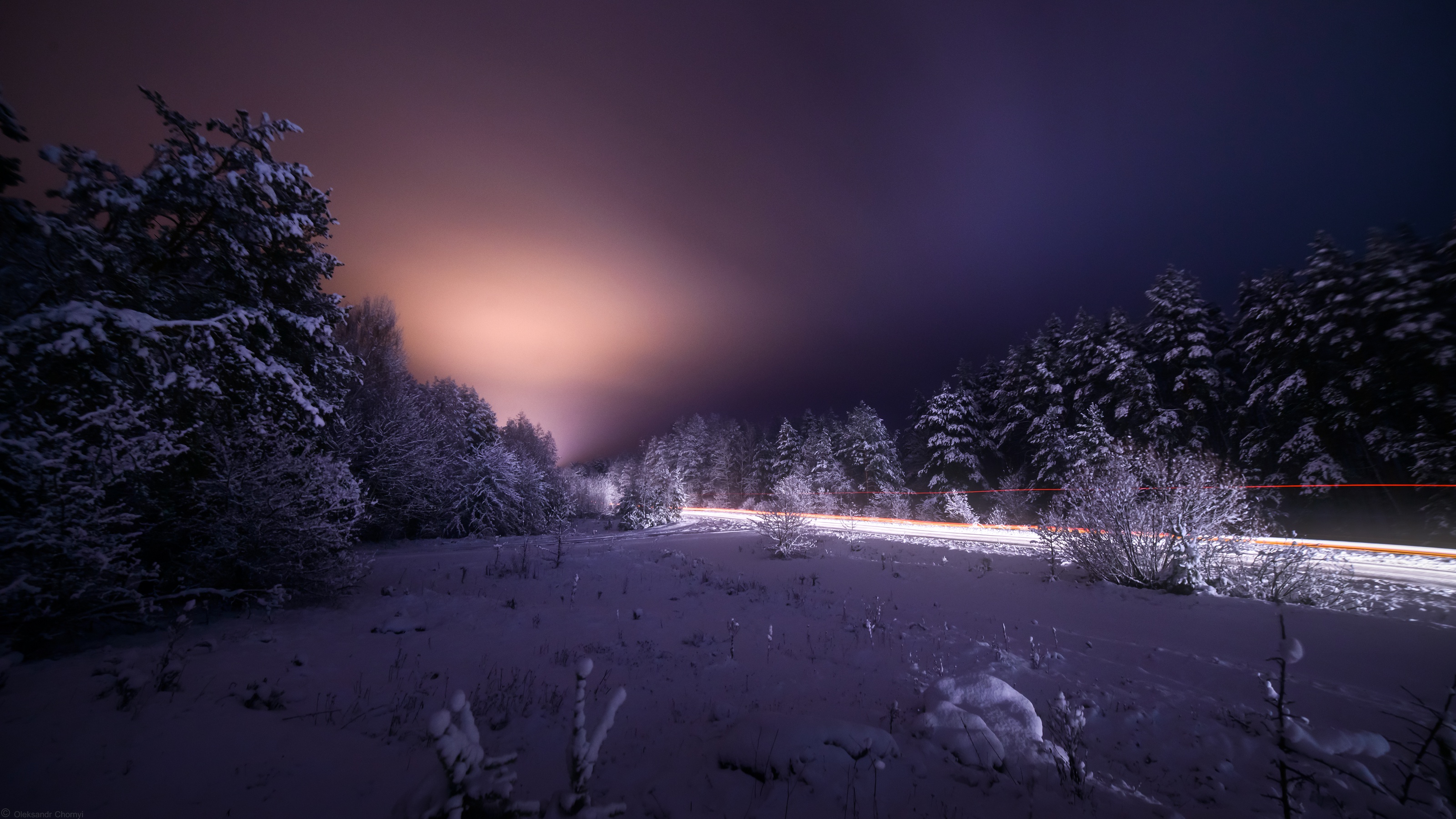 Descarga gratuita de fondo de pantalla para móvil de Invierno, Naturaleza, Noche, Nieve, Tierra/naturaleza, Lapso De Tiempo.