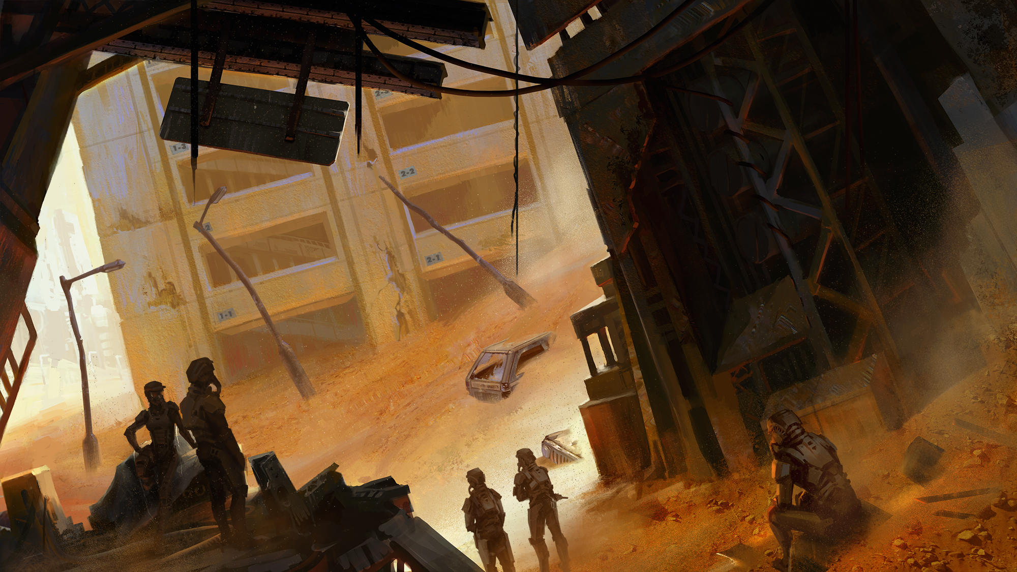 Download mobile wallpaper Sand, City, Sci Fi, Soldier, Post Apocalyptic for free.