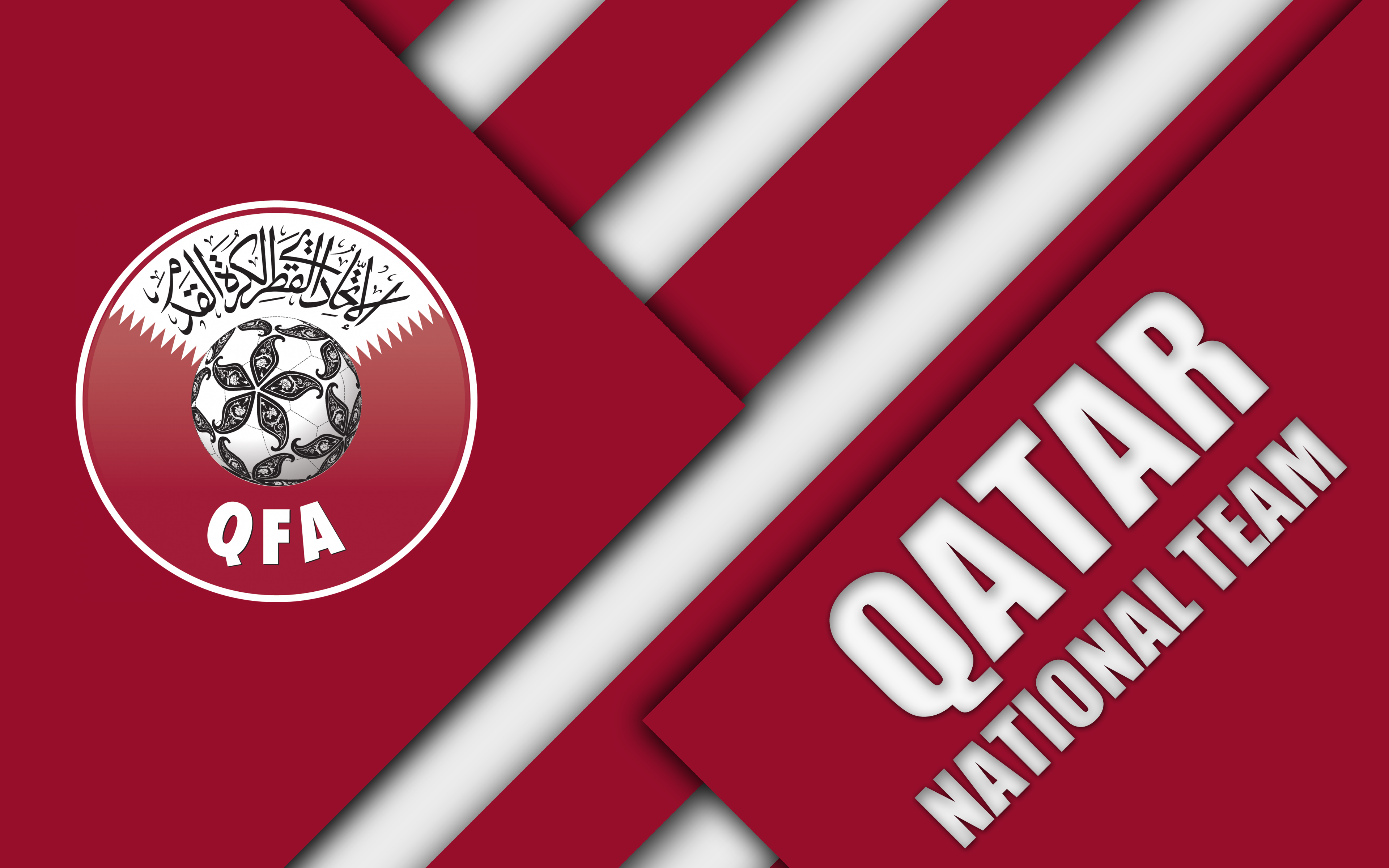 451585 télécharger l'image des sports, équipe nationale de football du qatar, emblème, logo, qatar, football - fonds d'écran et économiseurs d'écran gratuits