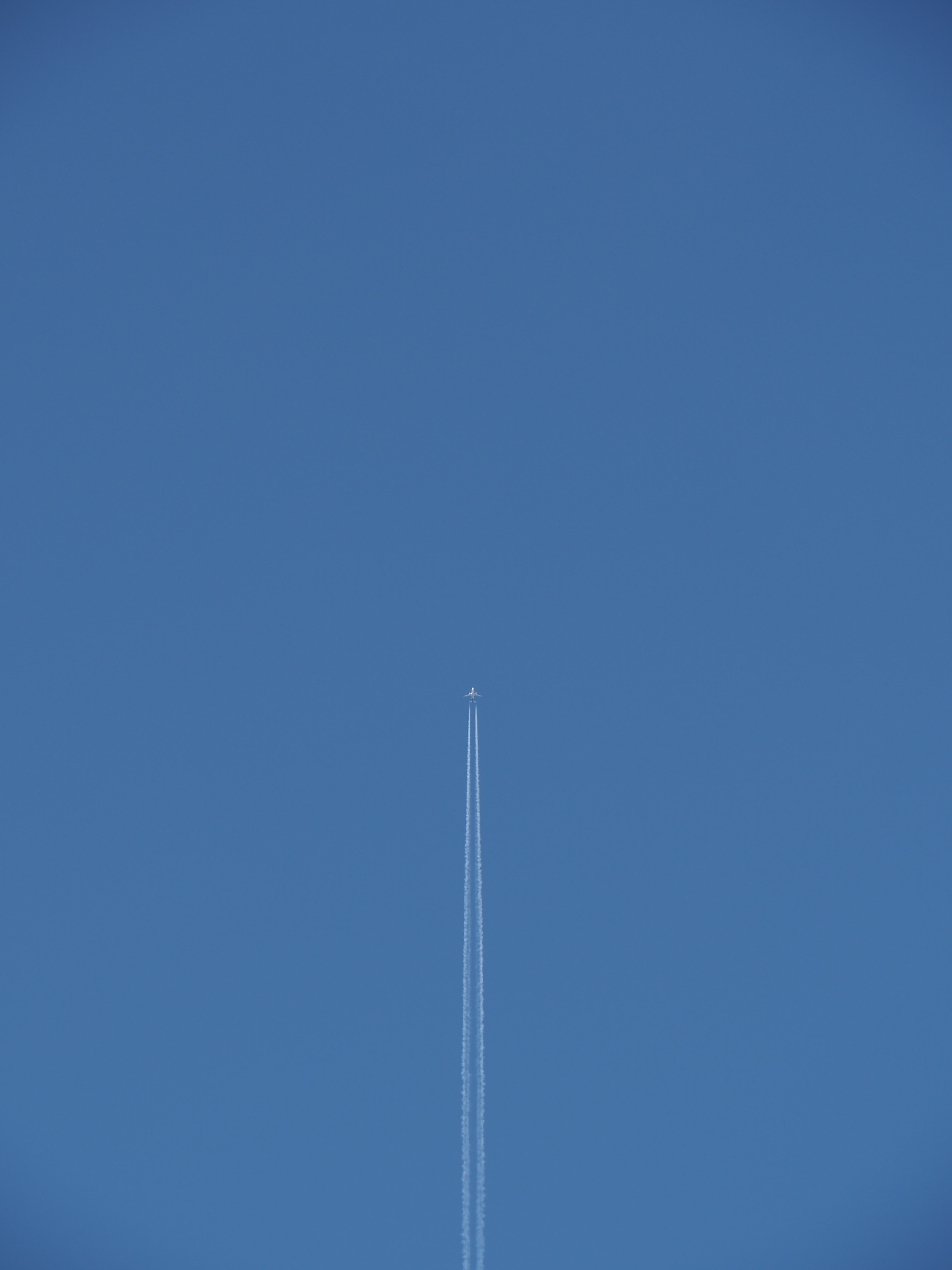 airplane, plane, sky, miscellanea, miscellaneous, track, trace phone background