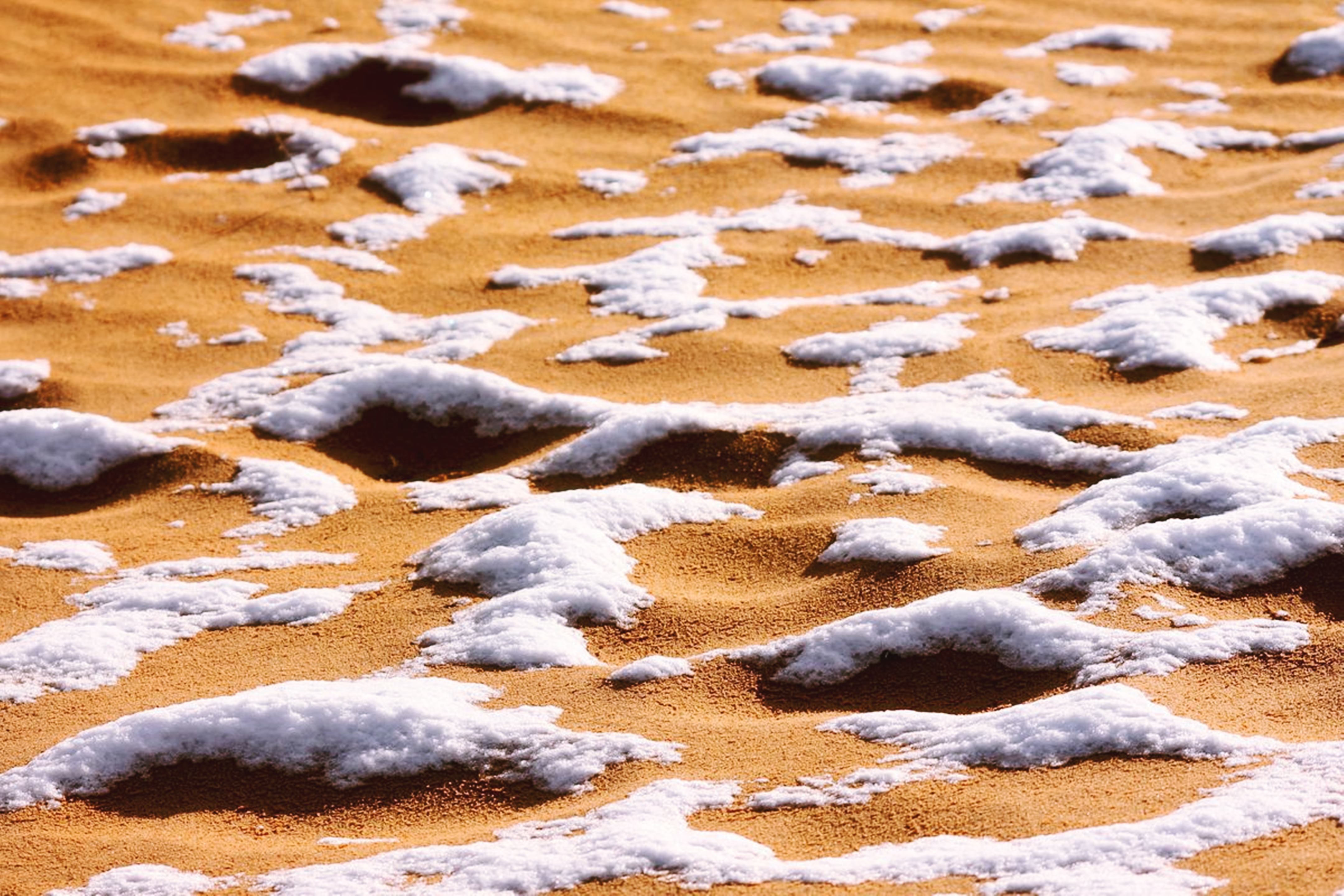 Download mobile wallpaper Sand, Snow, Desert, Earth, Dune, Sahara, Africa, Algeria for free.
