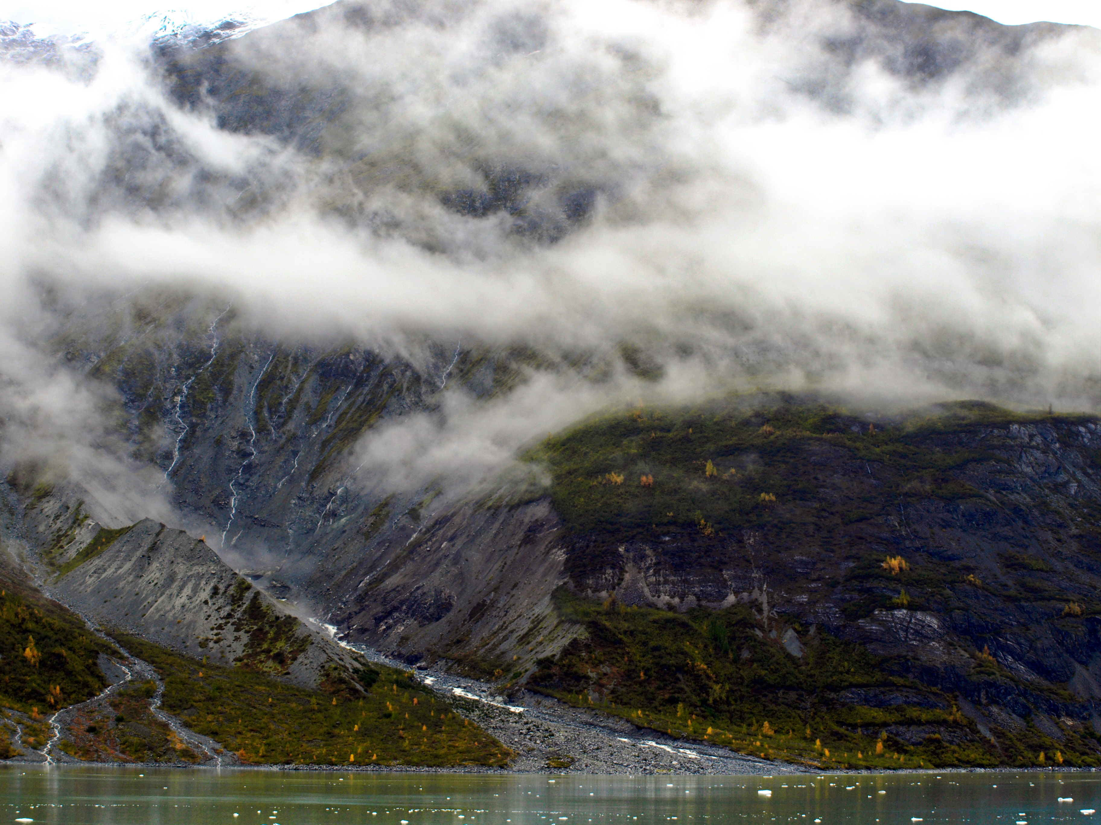 PCデスクトップに自然, 川, 草, 山脈, 岩, 霧画像を無料でダウンロード