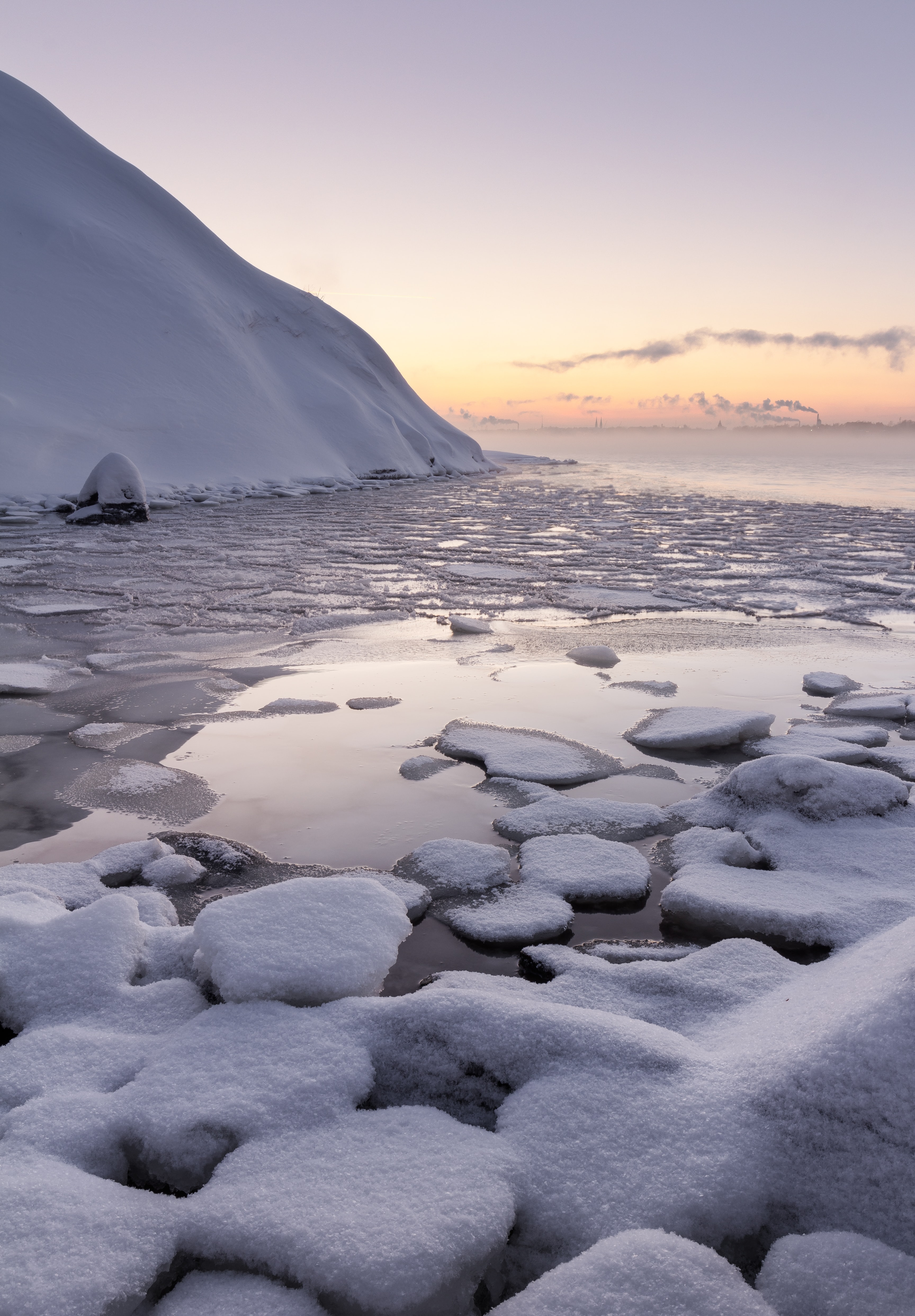 Laden Sie das Natur, Eis, Ufer, Bank, Schnee, See, Winter-Bild kostenlos auf Ihren PC-Desktop herunter