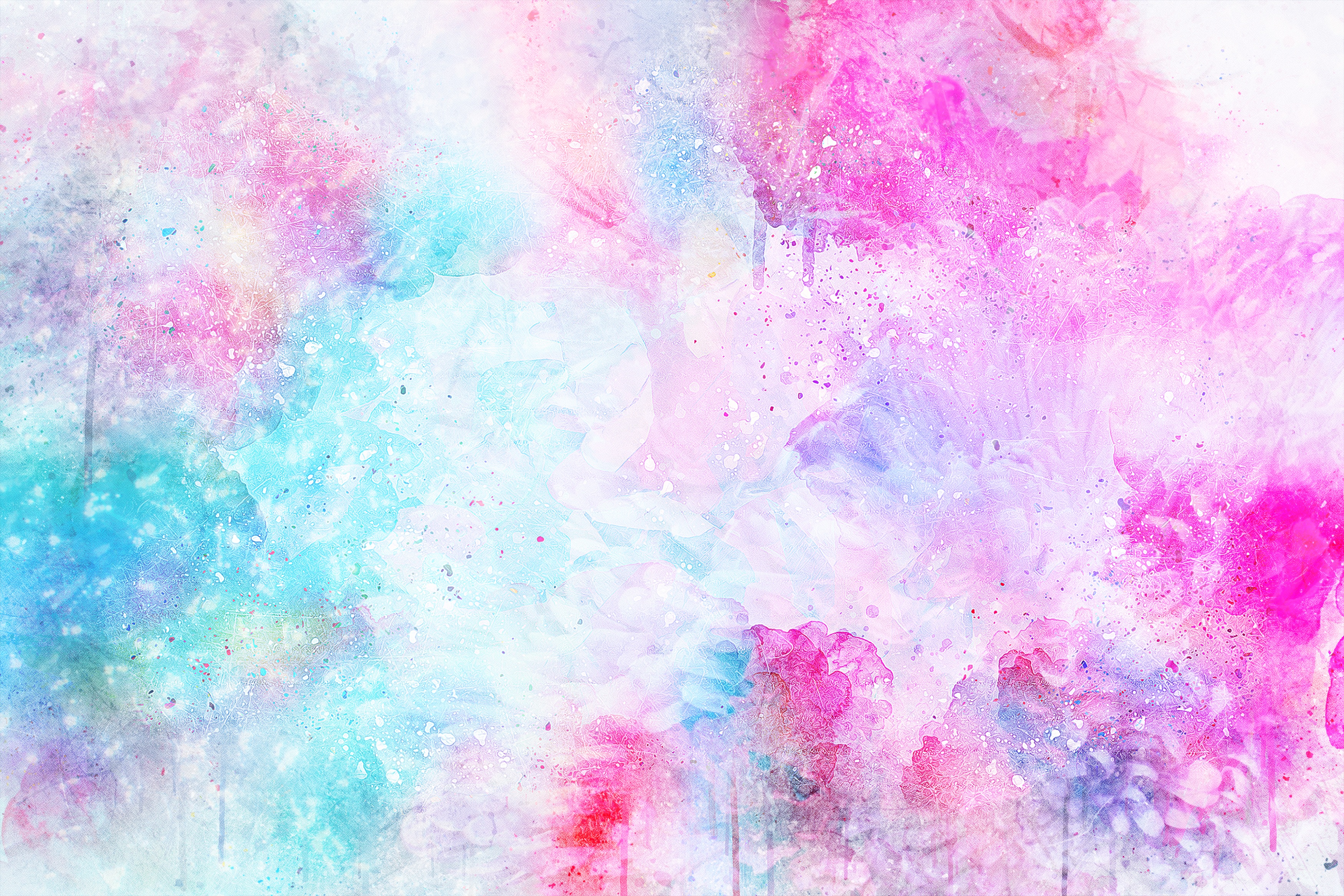 Laden Sie das Abstrakt, Rosa, Farben, Aquarell-Bild kostenlos auf Ihren PC-Desktop herunter
