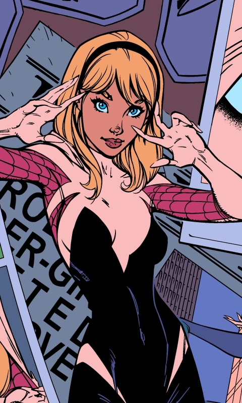 Handy-Wallpaper Comics, Spider Gwen kostenlos herunterladen.