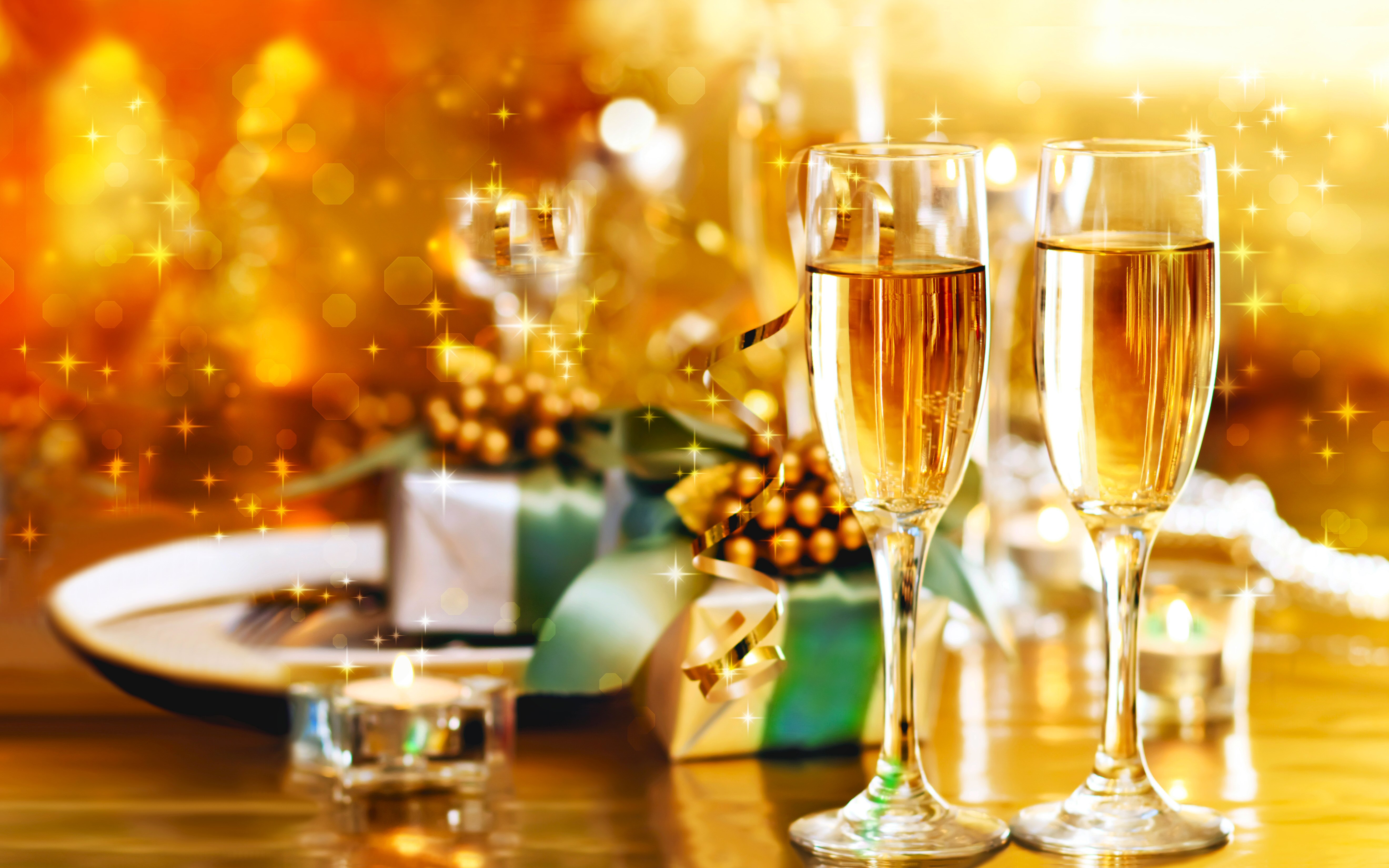 623326 baixar papel de parede champanhe, ano novo, feriados - protetores de tela e imagens gratuitamente