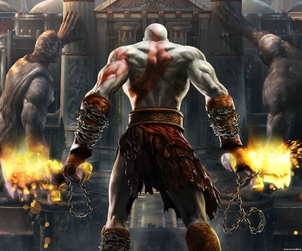 1125310 Hintergrundbild herunterladen computerspiele, god of war ii, kratos (gott des krieges), god of war - Bildschirmschoner und Bilder kostenlos