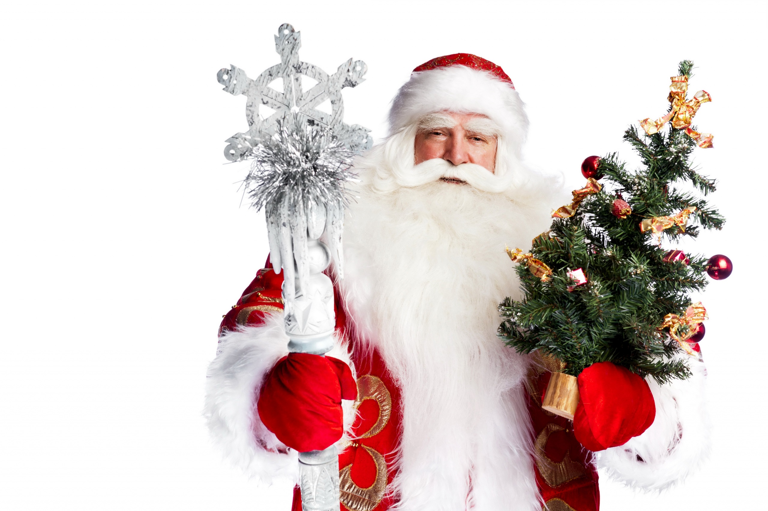 Handy-Wallpaper Feiertage, Weihnachtsmann, Weihnachten, Weihnachtsbaum kostenlos herunterladen.