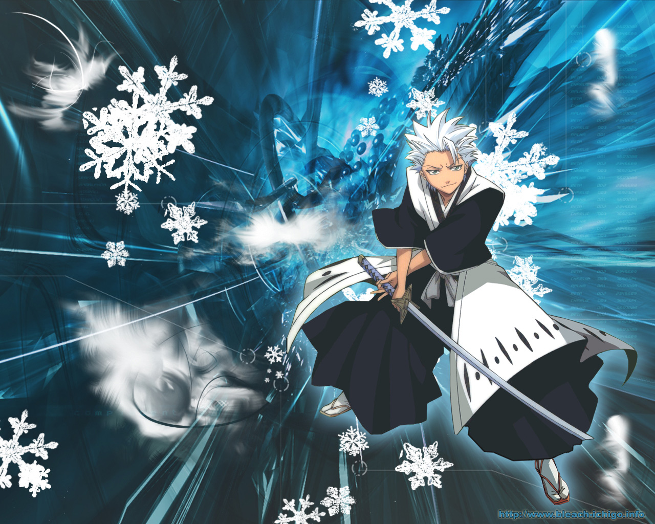 Handy-Wallpaper Bleach, Animes, Tōshirō Hitsugaya kostenlos herunterladen.