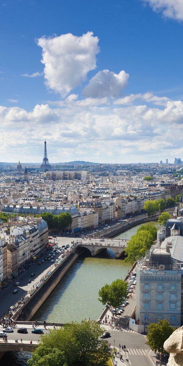 Phone wallpaper: Paris, France, Man Made, Gargoyle, Notre Dame De Paris ...