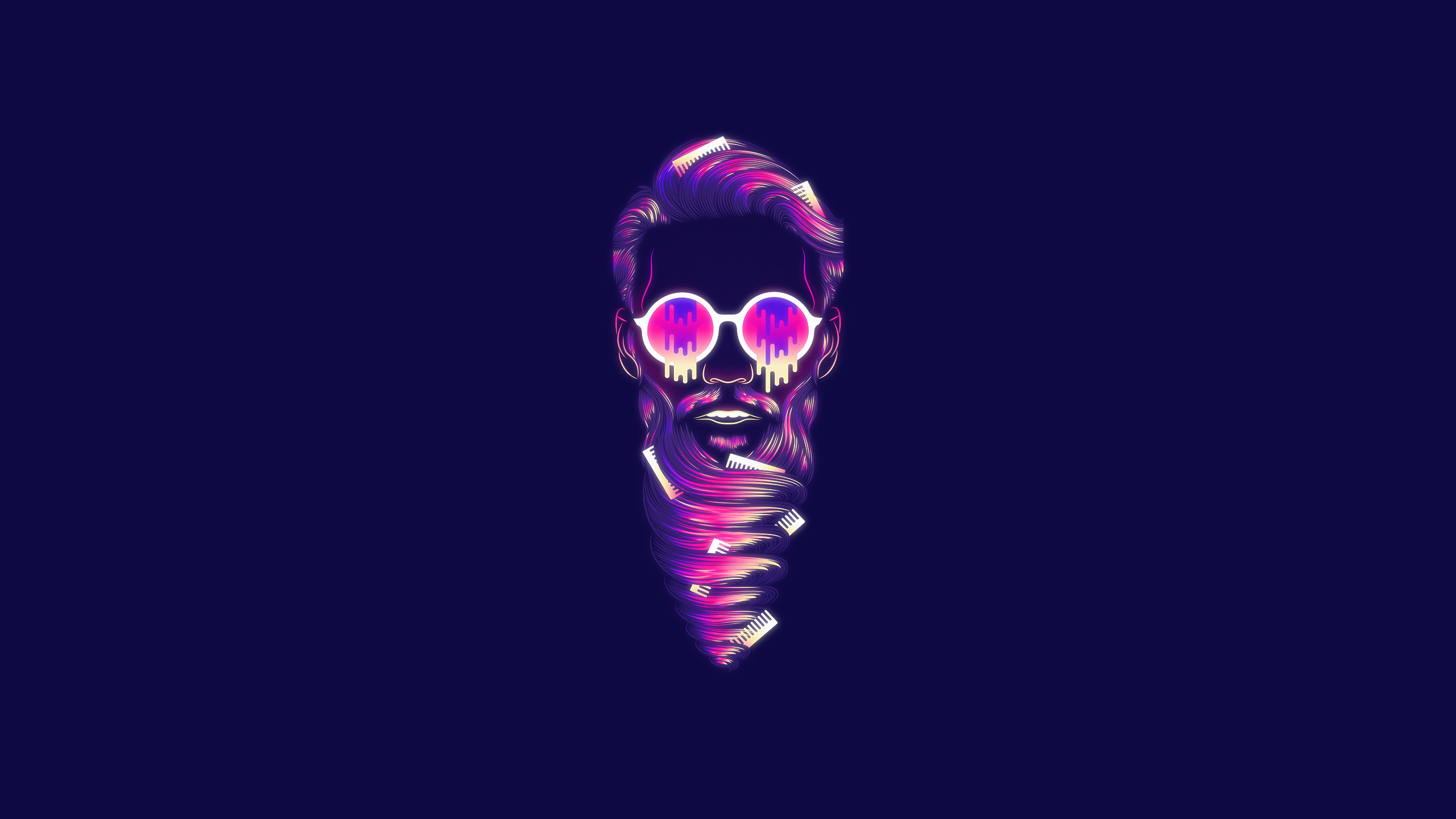 Free download wallpaper Artistic, Face, Retro Wave on your PC desktop