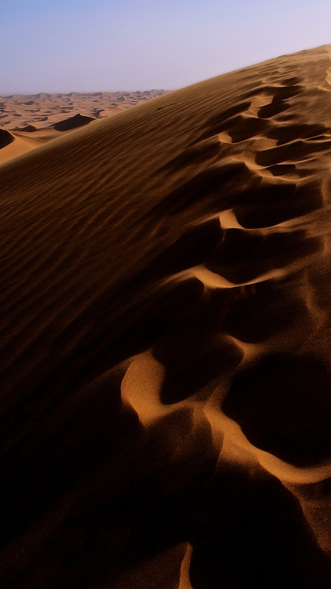 Скачать картинку Песок, Пустыня, Дюна, Сахара, След, Африка, Алжир, Земля/природа в телефон бесплатно.