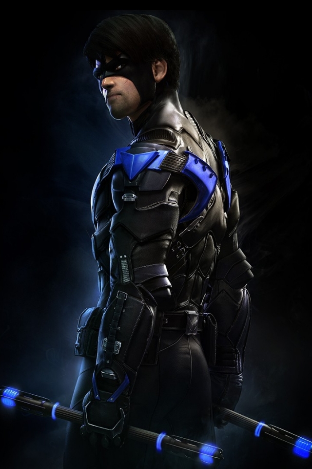 Download mobile wallpaper Batman, Video Game, Nightwing, Batman: Arkham Knight for free.