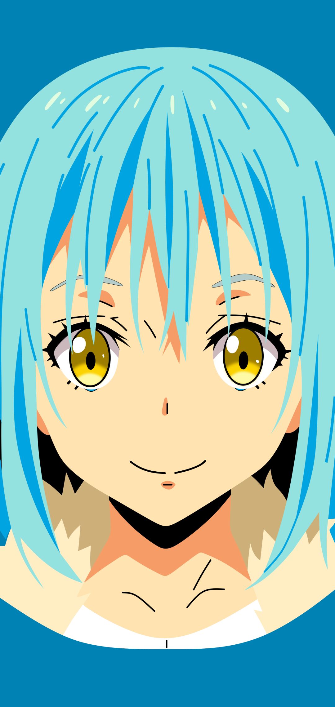 Download mobile wallpaper Anime, Face, Minimalist, Rimuru Tempest, That Time I Got Reincarnated As A Slime for free.