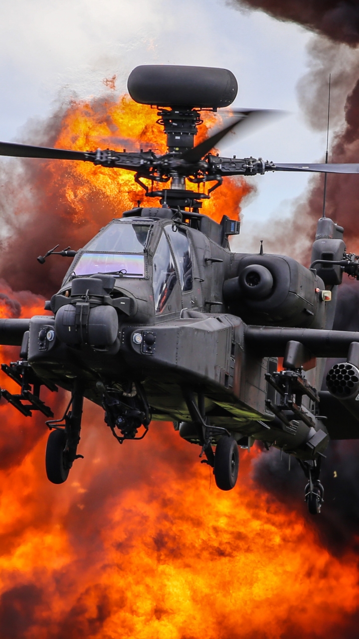 Download mobile wallpaper Helicopter, Aircraft, Military, Boeing Ah 64 Apache, Attack Helicopter, Military Helicopters for free.