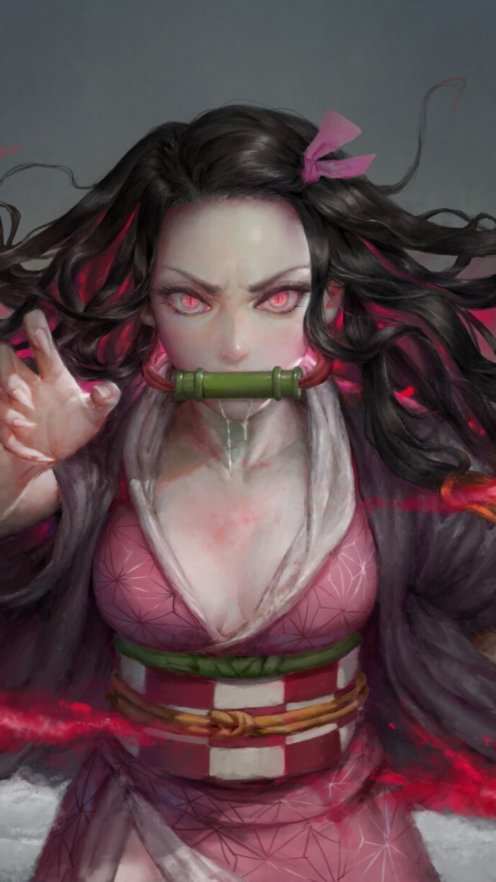 Descarga gratuita de fondo de pantalla para móvil de Animado, Nezuko Kamado, Demon Slayer: Kimetsu No Yaiba.