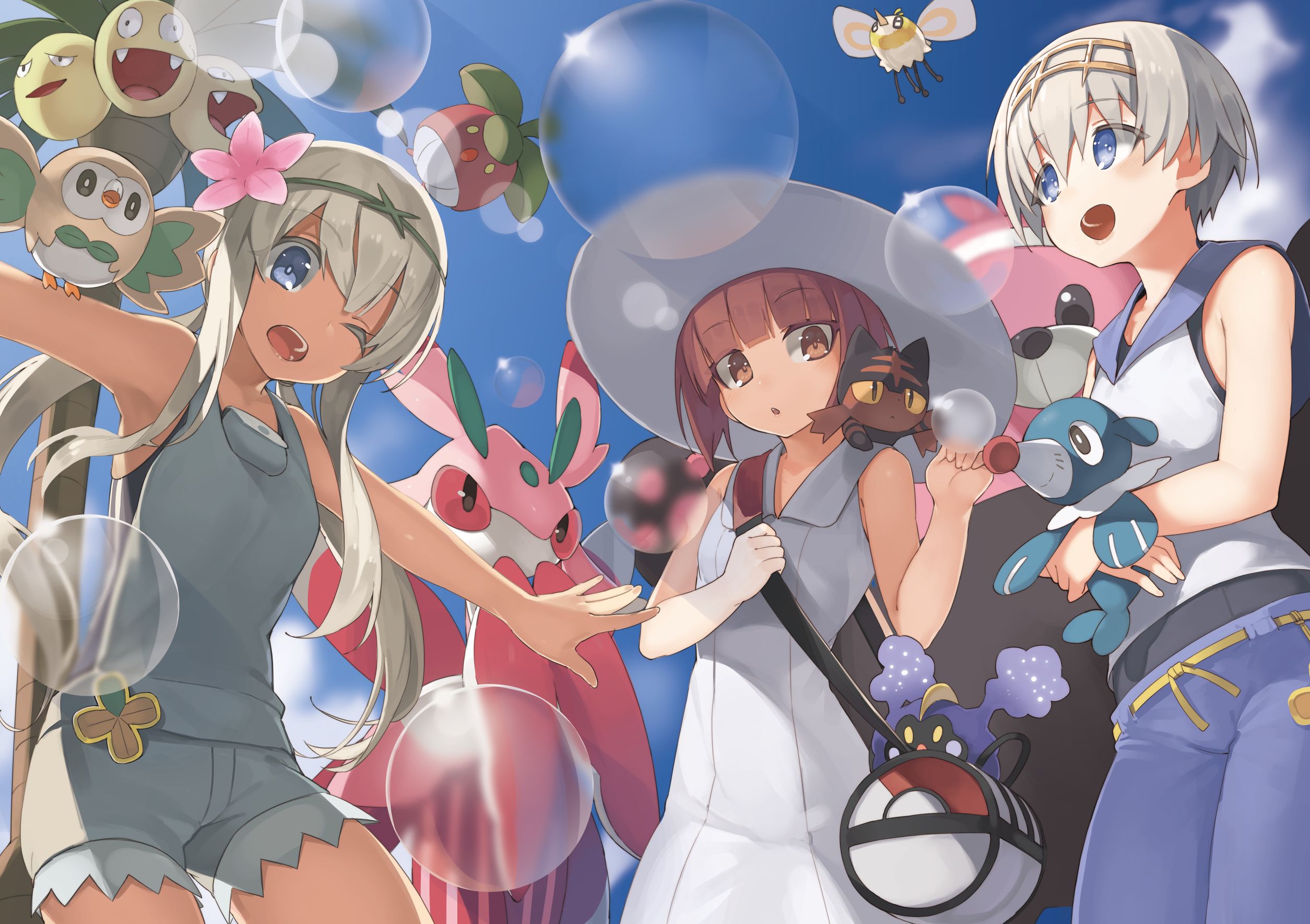 Free download wallpaper Anime, Pokémon, Crossover, Kantai Collection on your PC desktop