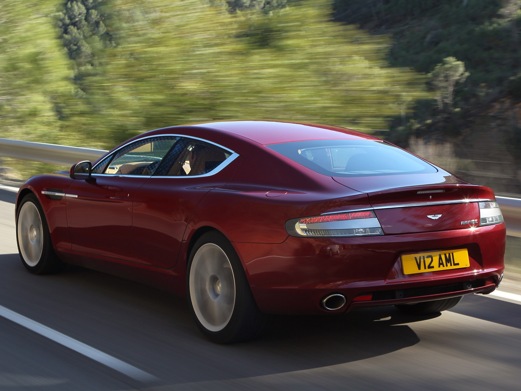 Descarga gratuita de fondo de pantalla para móvil de Aston Martin, Velocidad, Estilo, 2009, Rapide, Vista Lateral, Perfil, Coches.