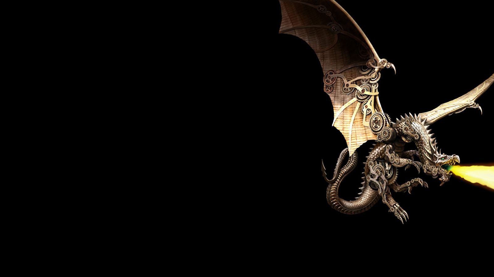 Download mobile wallpaper Fantasy, Dragon, Steampunk for free.