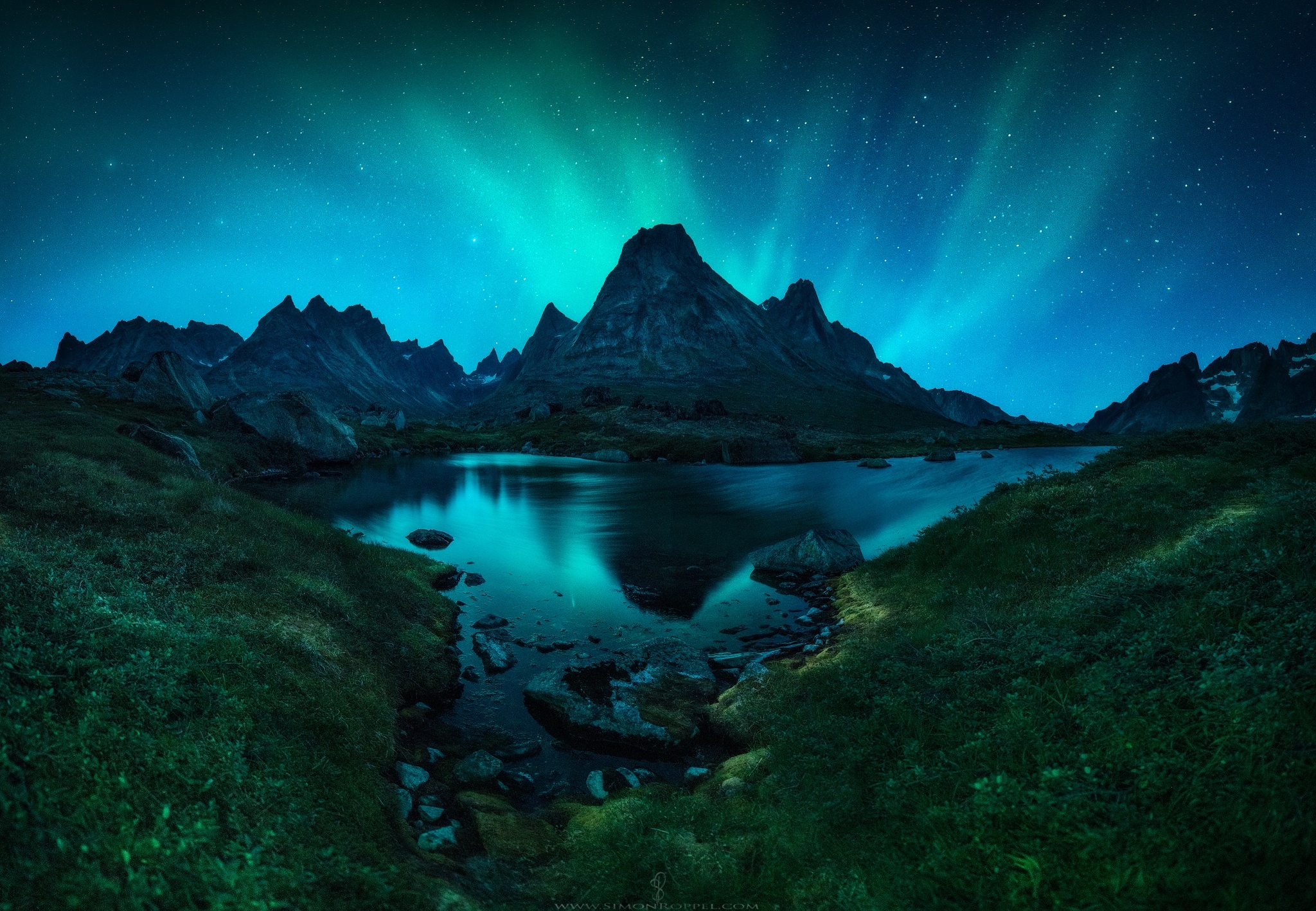 Download mobile wallpaper Night, Earth, Fjord for free.