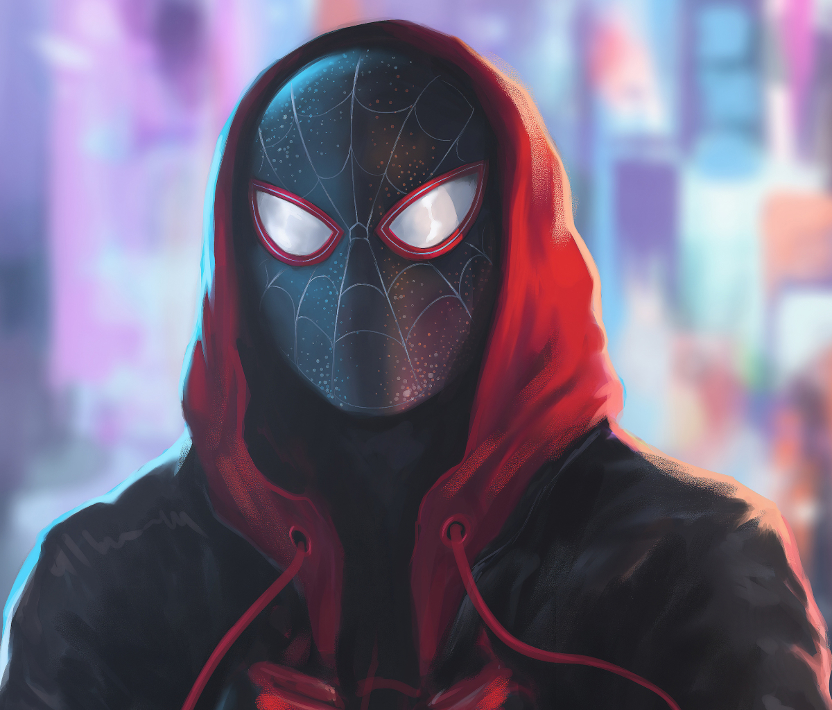 Baixar papel de parede para celular de Homem Aranha, Filme, Miles Morales, Homem Aranha: No Aranhaverso gratuito.