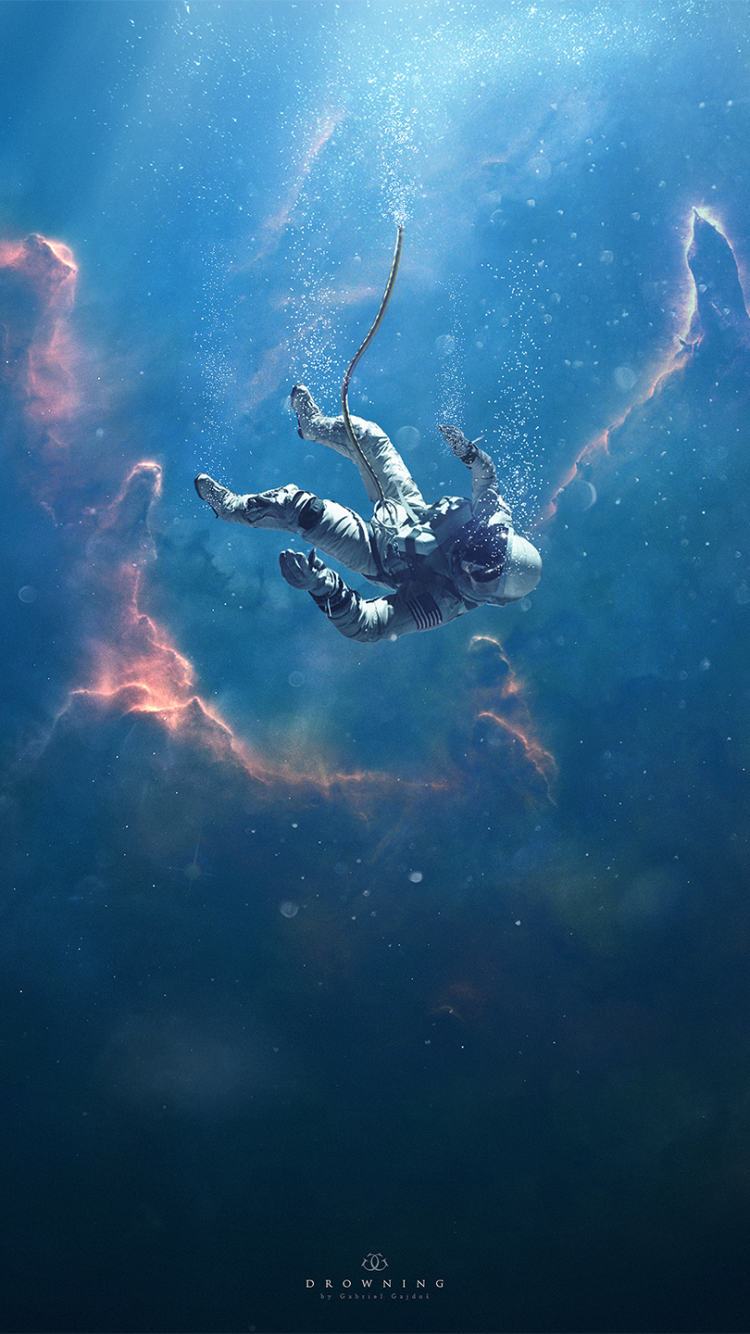 Download mobile wallpaper Space, Sci Fi, Astronaut for free.