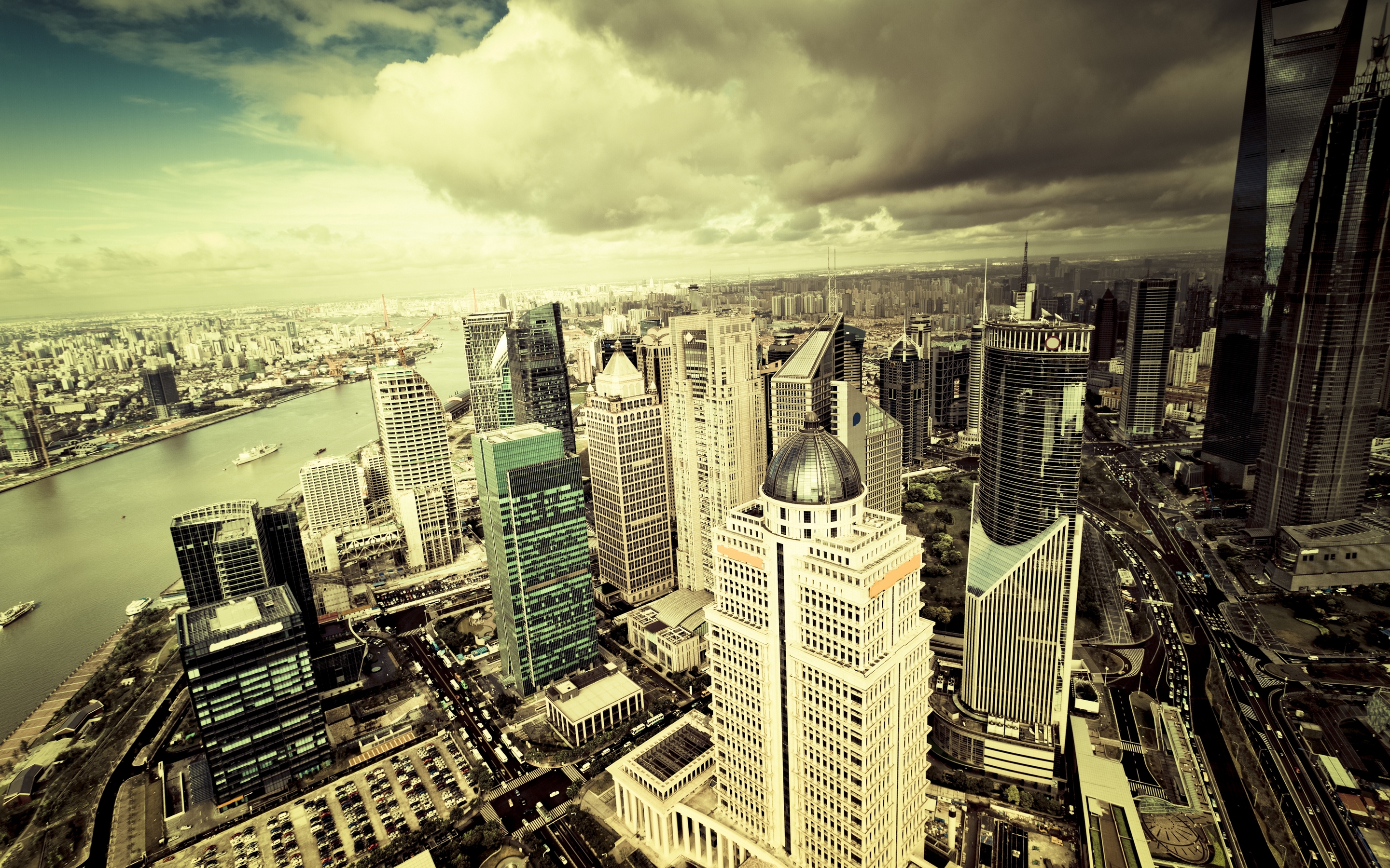 266410 descargar fondo de pantalla hecho por el hombre, shanghái, edificio, ciudad, nube, metrópoli, cielo, rascacielos, ciudades: protectores de pantalla e imágenes gratis