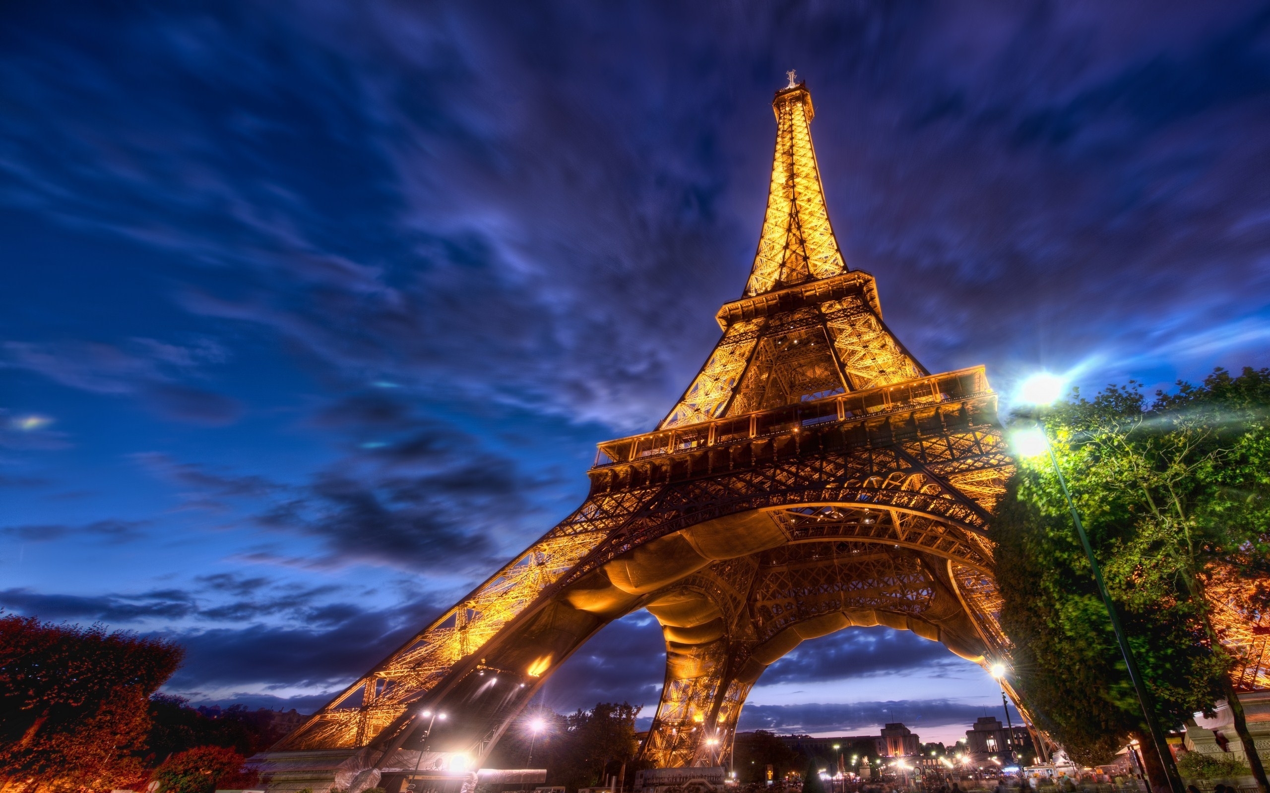 Baixe gratuitamente a imagem Paisagem, Noite, Arquitetura, Torre Eiffel na área de trabalho do seu PC