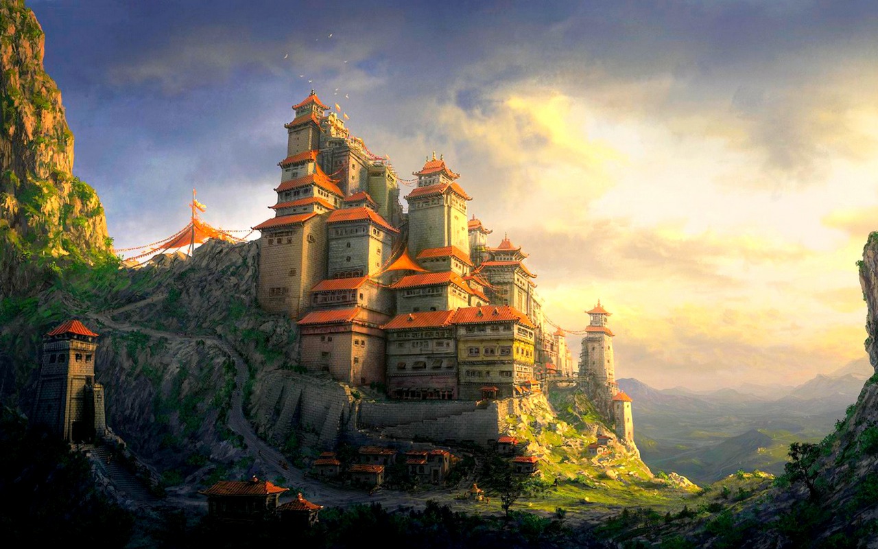 Free download wallpaper Fantasy, Castle on your PC desktop