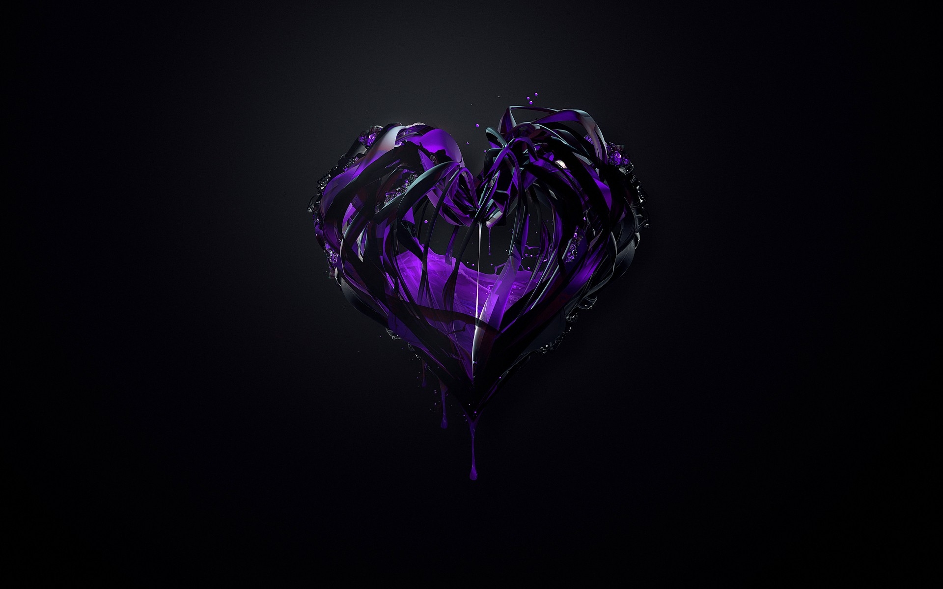 Descarga gratis la imagen Púrpura, Corazón, Artístico en el escritorio de tu PC