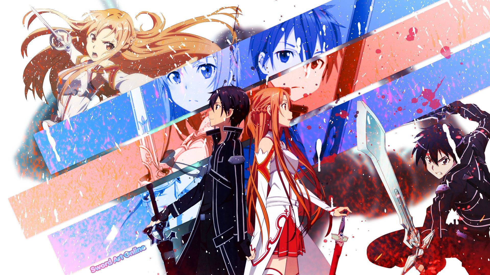 Free download wallpaper Sword Art Online, Asuna Yuuki, Kirito (Sword Art Online), Anime on your PC desktop