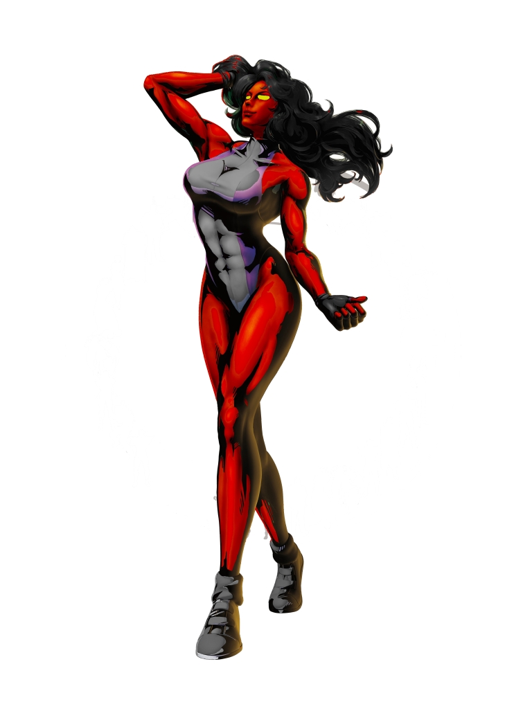 1350772 baixar papel de parede história em quadrinhos, mulher hulk vermelho - protetores de tela e imagens gratuitamente