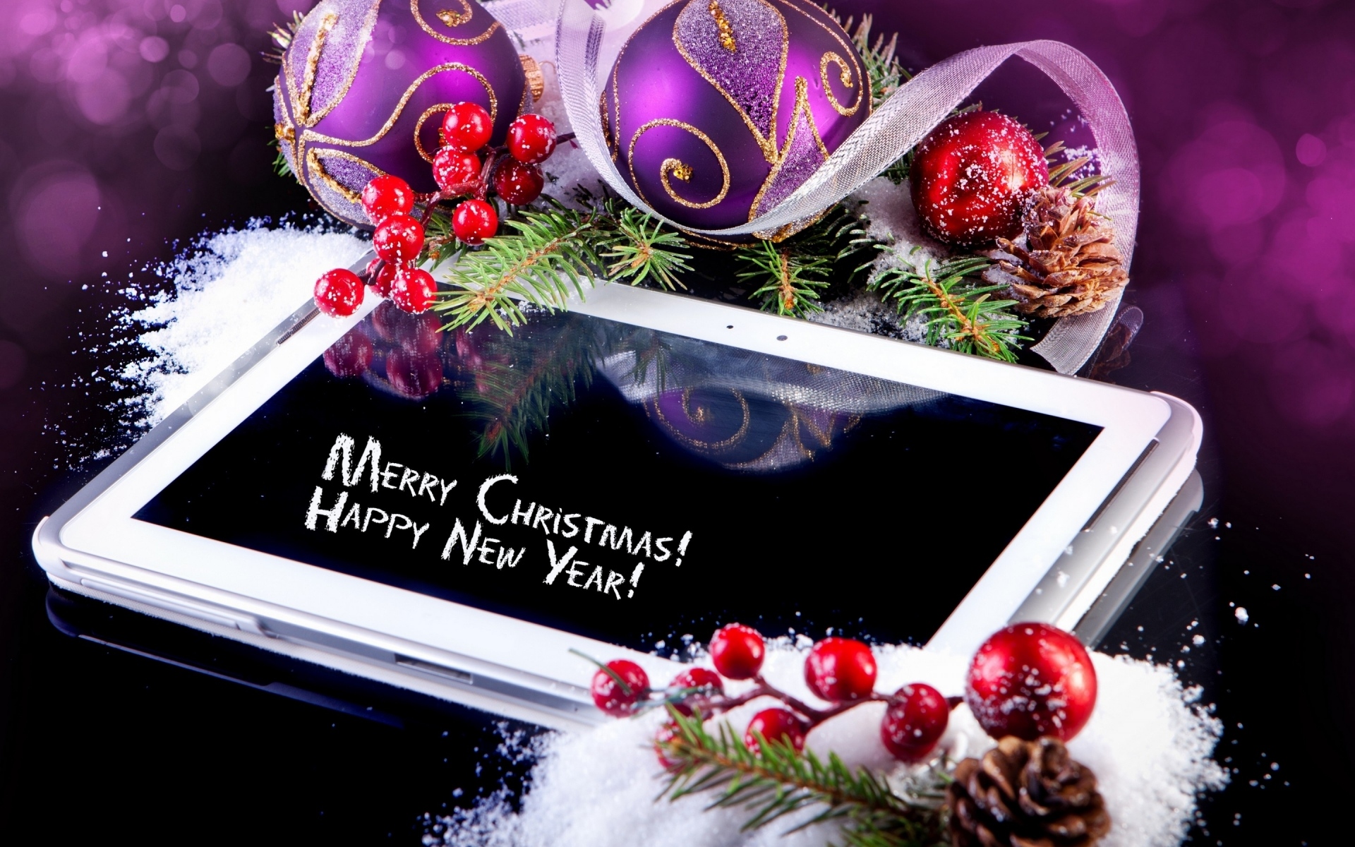 872910 descargar fondo de pantalla decoración, día festivo, año nuevo, navidad, feliz año nuevo, feliz navidad, tableta: protectores de pantalla e imágenes gratis