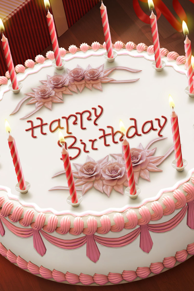 無料モバイル壁紙キャンドル, ケーキ, 誕生日, ホリデー, 誕生日おめでとうをダウンロードします。