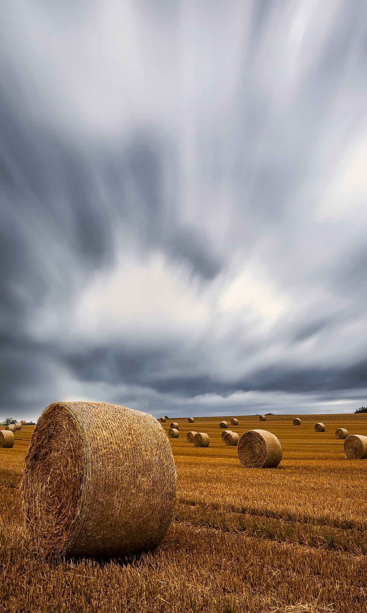 Download mobile wallpaper Earth, Field, Haystack for free.