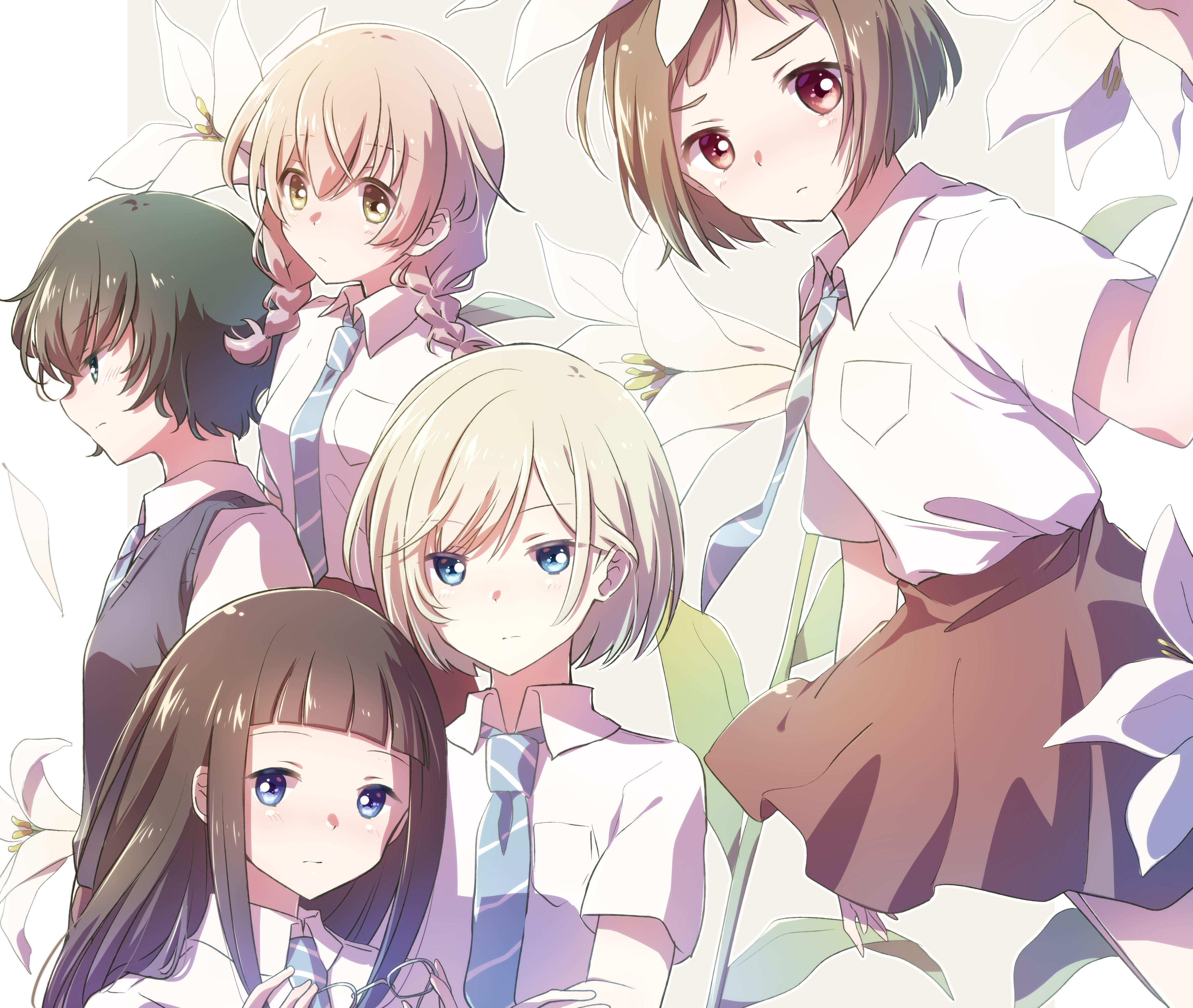 973622 baixar imagens anime, donzelas da temporada selvagem, hitoha hongō, kazusa onodera, momoko sudo, niina sugawara, rika sonezaki - papéis de parede e protetores de tela gratuitamente