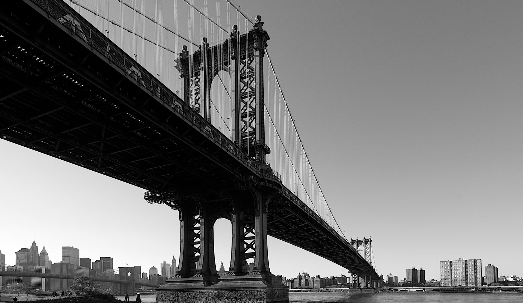 Baixar papel de parede para celular de Pontes, Ponte De Manhattan, Feito Pelo Homem gratuito.