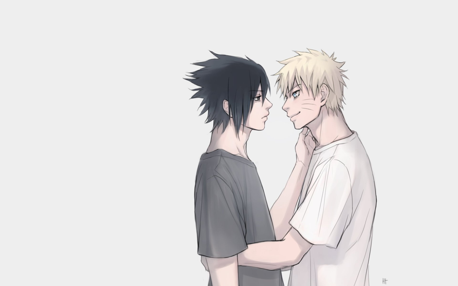 Download mobile wallpaper Anime, Naruto, Sasuke Uchiha, Naruto Uzumaki for free.