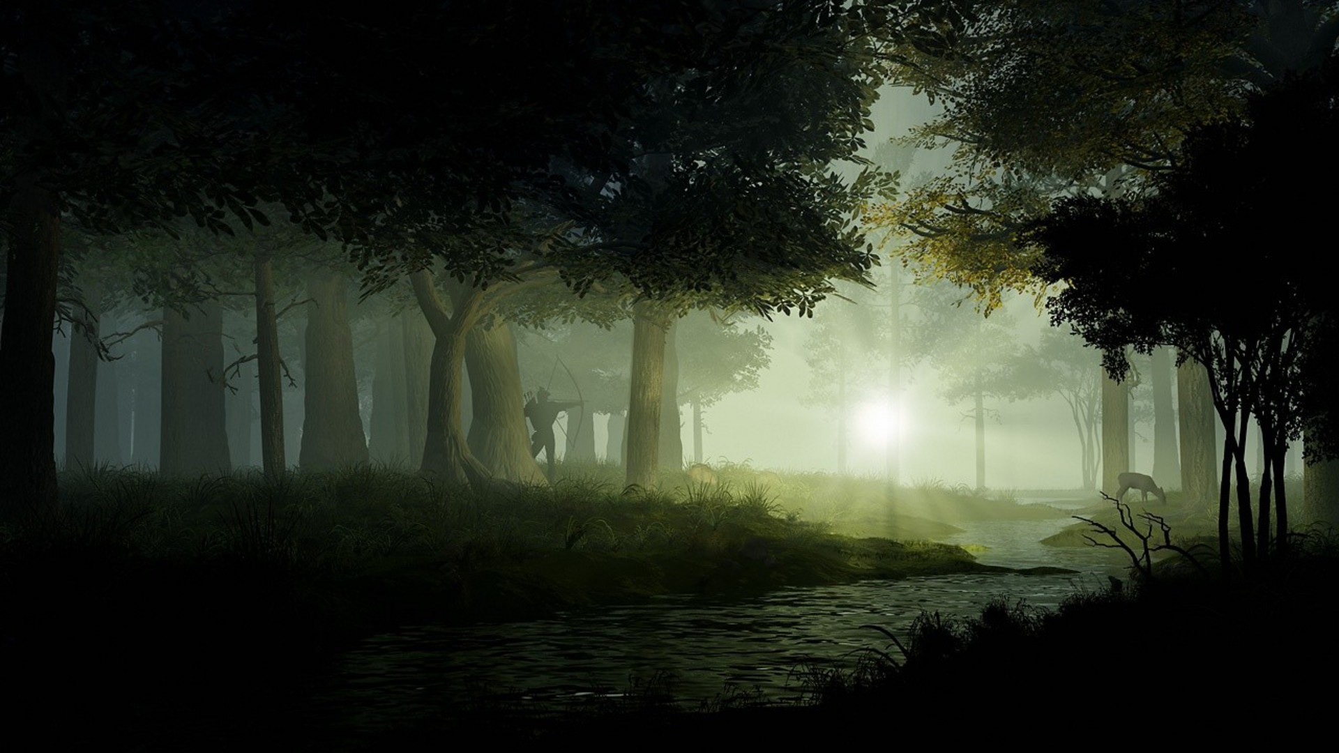 Free download wallpaper Fantasy, Forest on your PC desktop