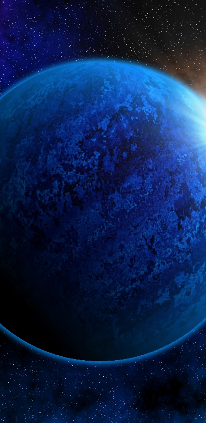 Скачать картинку Синий, Планета, Научная Фантастика в телефон бесплатно.