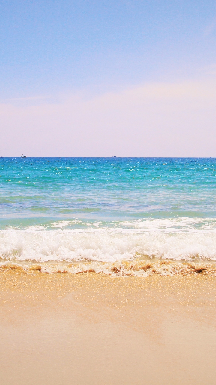Download mobile wallpaper Sea, Beach, Horizon, Ocean, Earth, Wave for free.